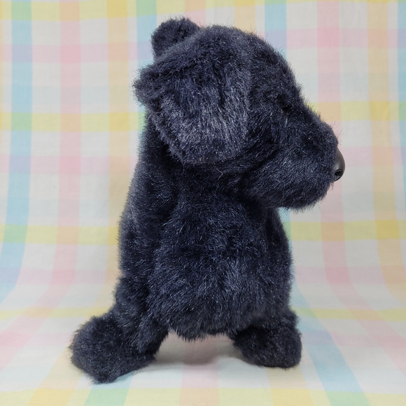 Vintage Applause Black Labrador Dog Pup 1987 Avarti Plush Stuffed Animal Italy - Picture 5 of 9